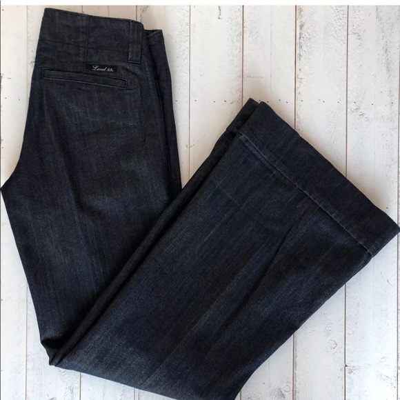 Level 99 Denim - LEVEL 99 SHIMMER WIDE LEG JEANS 27 X 34 Level 99 Denim - LEVEL 99 SHIMMER WIDE LEG JEANS 27 X 34